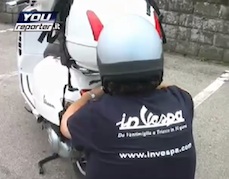 Giro in Vespa: la partenza